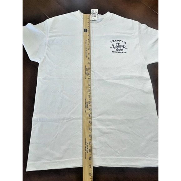 Zumiez CRAPPYS PLUMBING TSHIRT ZUMIEZ Short Sleeve T-Shirt WHITE MEDIUM SZ M NEW - Picture 6 of 7